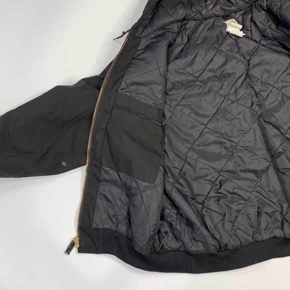 Carhartt Black J133 Extremes Quilted Work Jacket Size XL - Picture 8 of 9